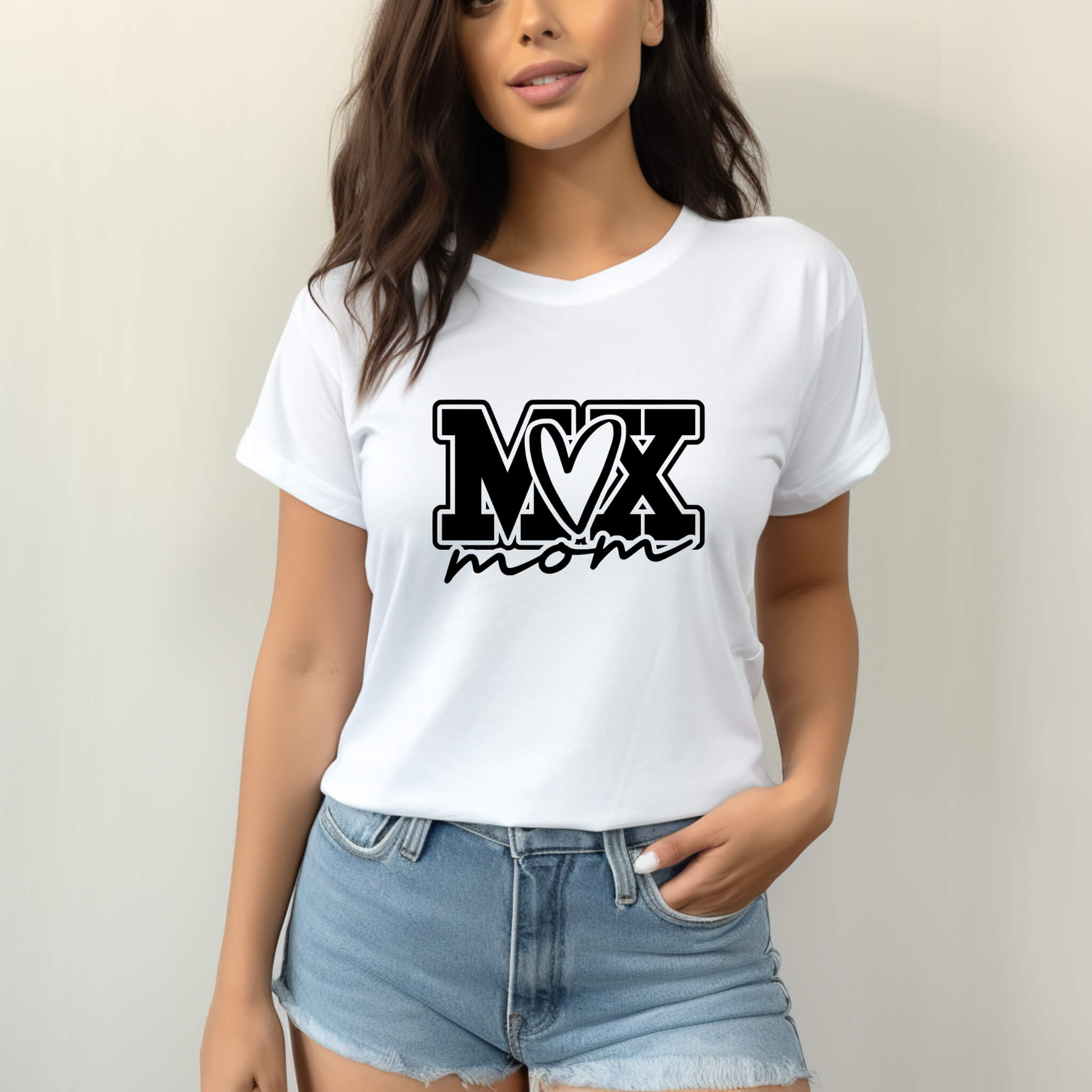 Racing - MX Mom Motocross Dirt Bike Graphic Print Women’s T-Shirt