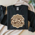Mama Leopard Cow, Rustic Mom, Women's Western Print Shirt, Mother's Day Gift, Trendy Retro Text Sublimation Design - TrendyCustomApparel™