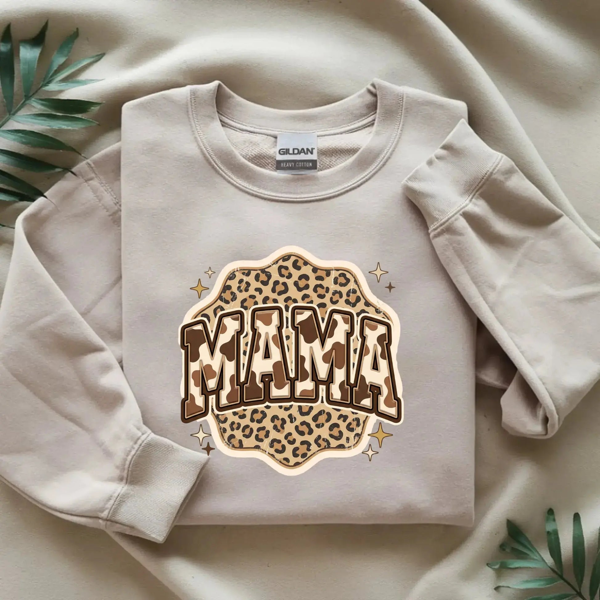 Mama Leopard Cow, Rustic Mom, Women's Western Print Shirt, Mother's Day Gift, Trendy Retro Text Sublimation Design - TrendyCustomApparel™