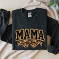 Mama Leopard Trendy Coquette Bow, Leopard Mama Yarn Sublimation, Varsity Mama Embroidery Shirt, Retro Mama, Mother’s Day Outfit - TrendyCustomApparel™