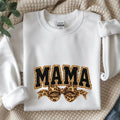 Mama Leopard Trendy Coquette Bow, Leopard Mama Yarn Sublimation, Varsity Mama Embroidery Shirt, Retro Mama, Mother’s Day Outfit - TrendyCustomApparel™