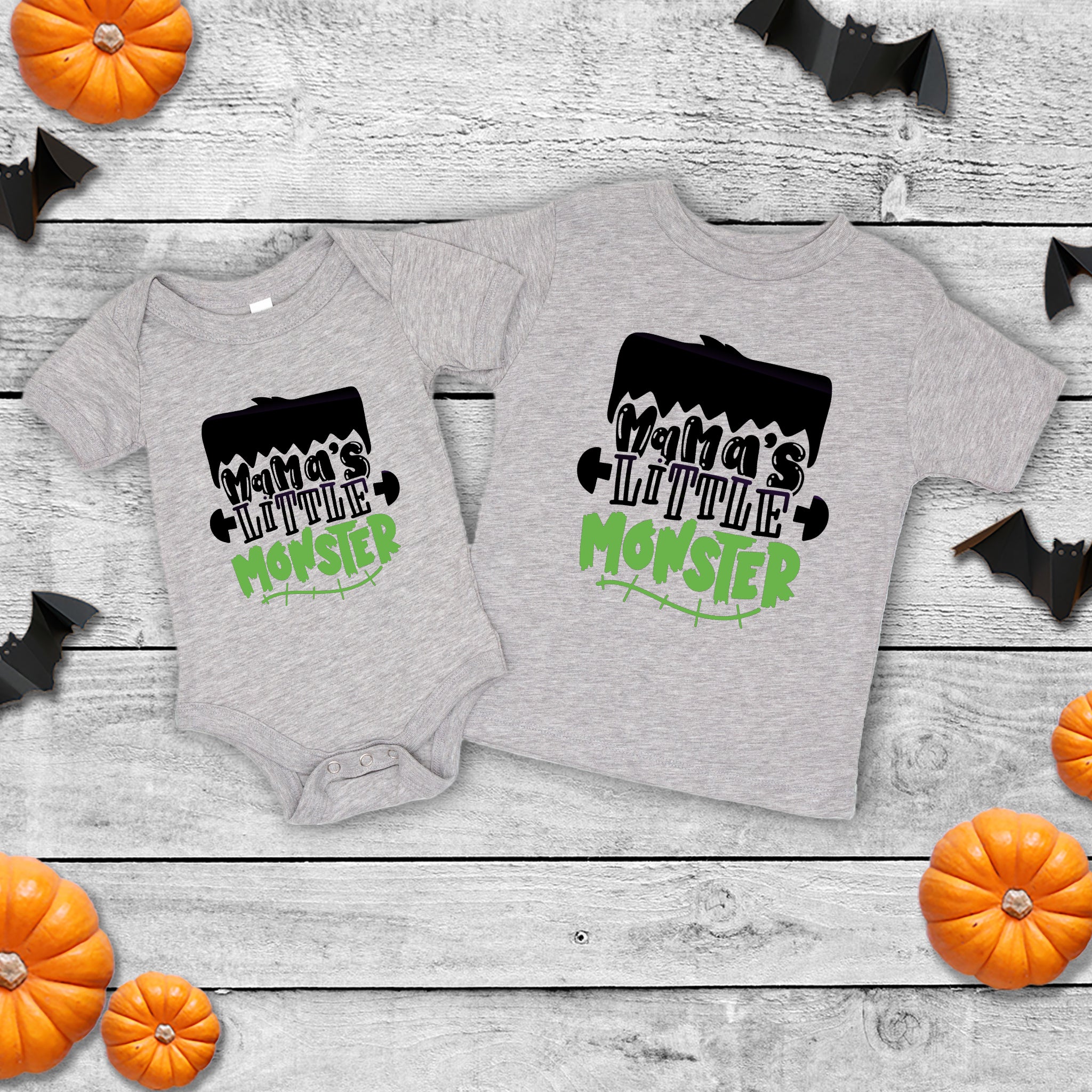 Halloween Mama's Little Monster Baby Infant Toddler Graphic Print