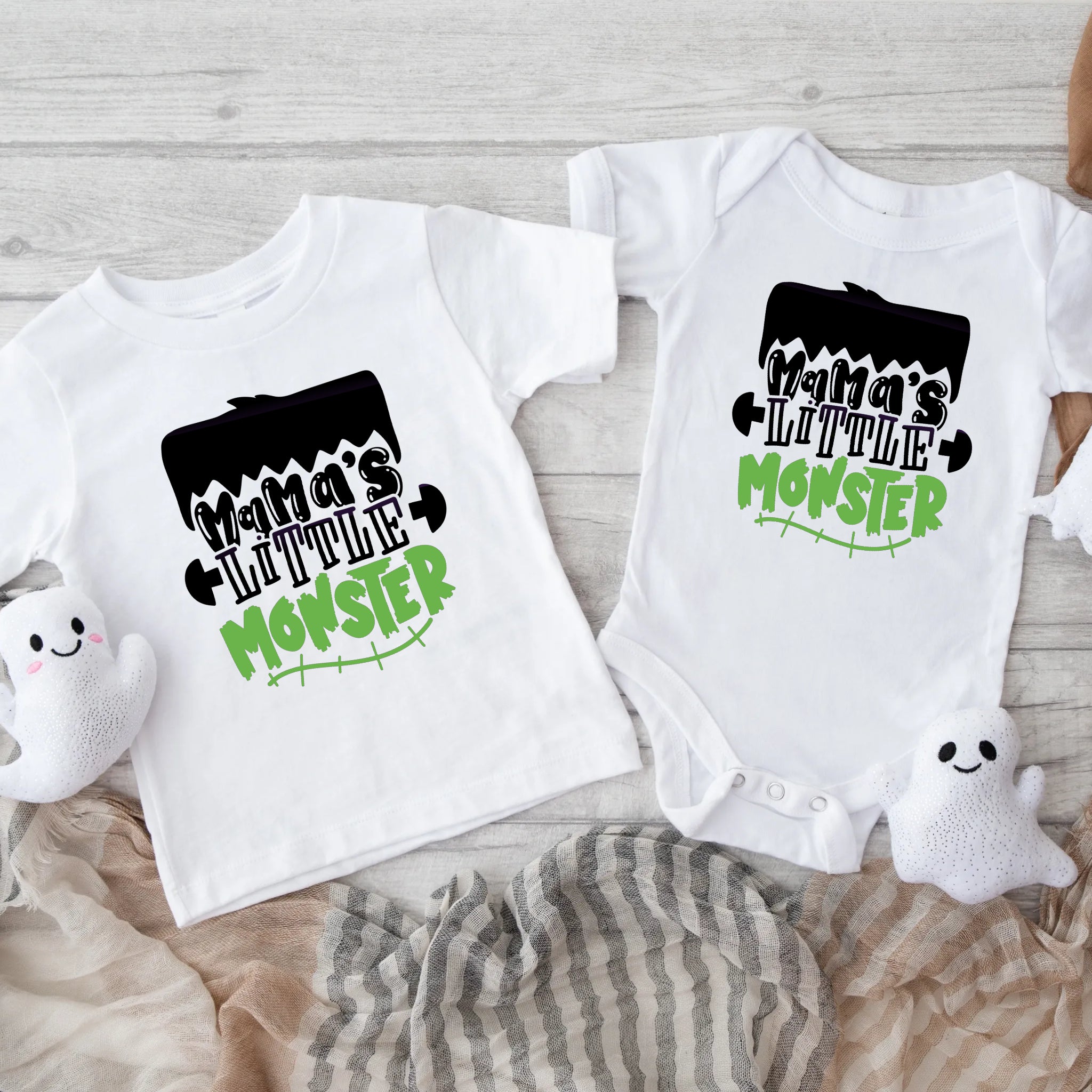 Halloween Mama's Little Monster Baby Infant Toddler Graphic Print