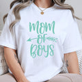 Mom of Boys Customizable Color Choice, DTF Women's Graphic Print T-Shirt - TrendyCustomApparel™