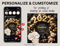 New Years Real Countdown Baby Reveal Digital Editable Template, Gender Neutral Canva Template TrendyCustomApparel™