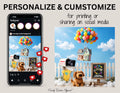 Disney Up Baby Reveal Digital Editable Template, Pixar Inspired Canva Personalized Template TrendyCustomApparel™