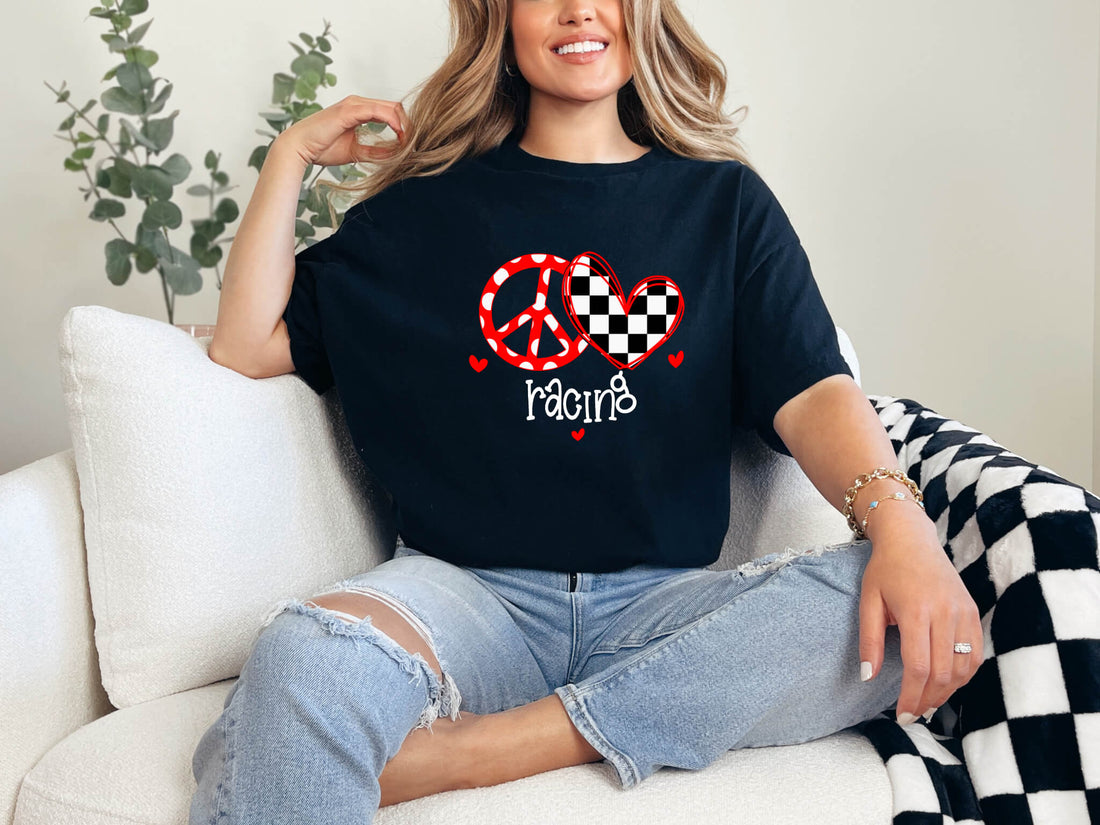 Camiseta del 4 de julio, All American Racing Babe, tanque azul blanco rojo, camiseta patriótica, camiseta sin mangas para mujer, ropa personalizada, camiseta del Día de la Independencia, tanque del Día de los Caídos