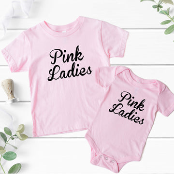 Halloween Girls Grease Pink Ladies Graphic Print Baby Onesie or Infant T-Shirt