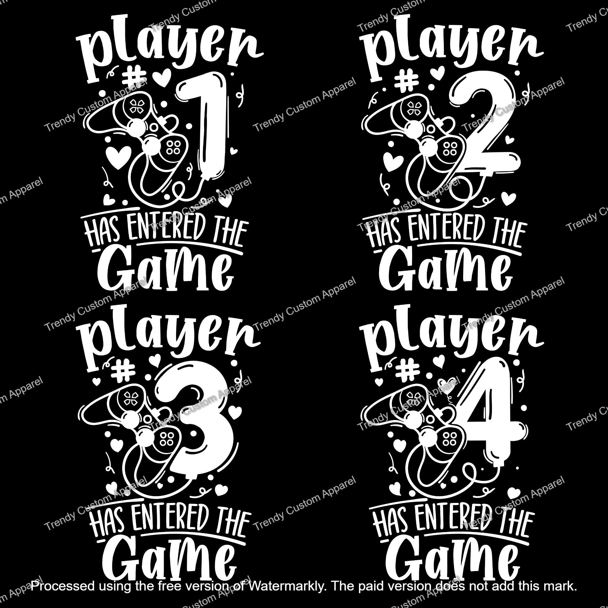Personalized Pregnancy Announcement, Player 1, 2, 3, 4 Has Entered The Game, Dad, Grandma, Grandpa, Auntie, Uncle To Be, Gamer Pregnancy Announcement, Video Gamer Customized Baby Pregnancy Announcement Onesie