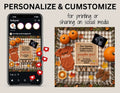 Adding A Pumpkin Reveal, Fall Pumpkin Digital Pregnancy Announcement, Customizable Editable Template, Autumn Instant Download TrendyCustomApparel™