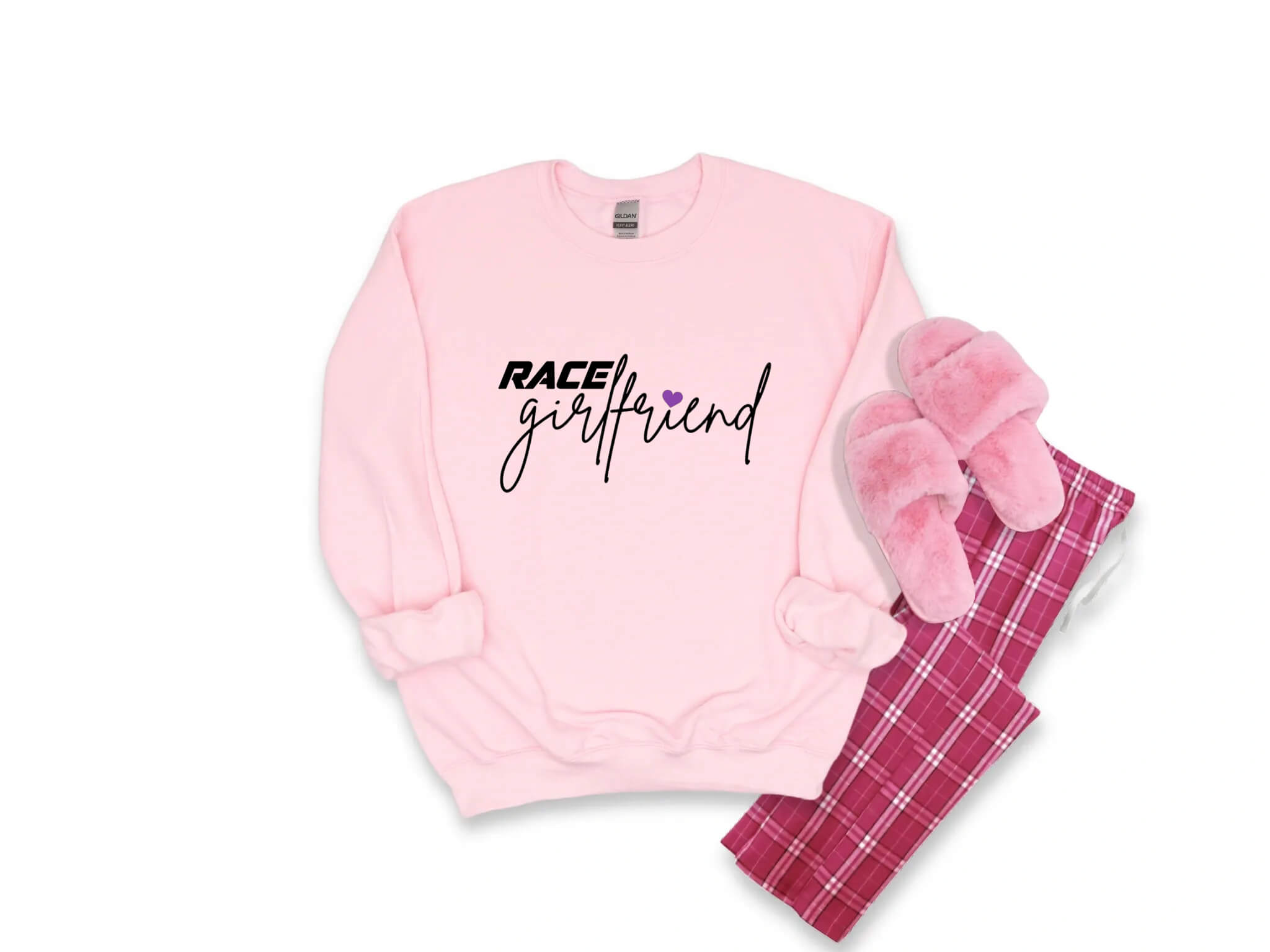 Racing - Race Girlfriend Customized Women's Graphic Print Sweatshirt