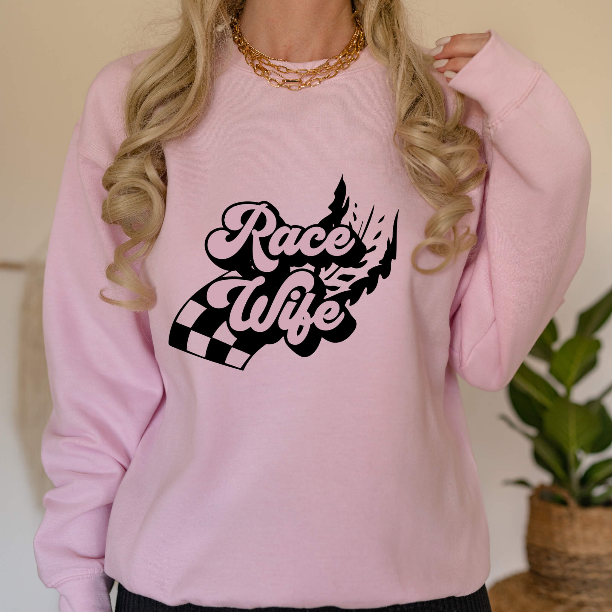 Racing - Race Wife Women's Graphic Print Sweatshirt