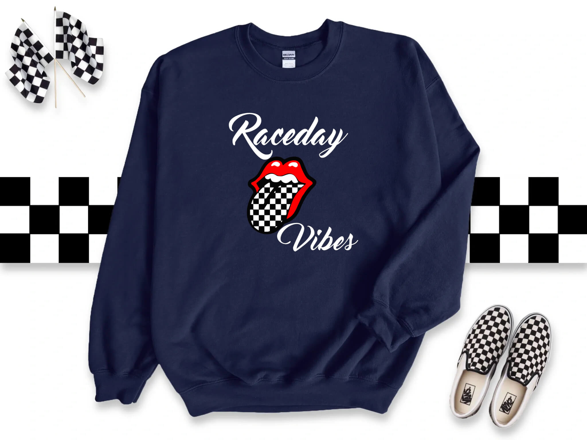 Racing - Raceday Vibes Women's Graphic Print Sweatshirt