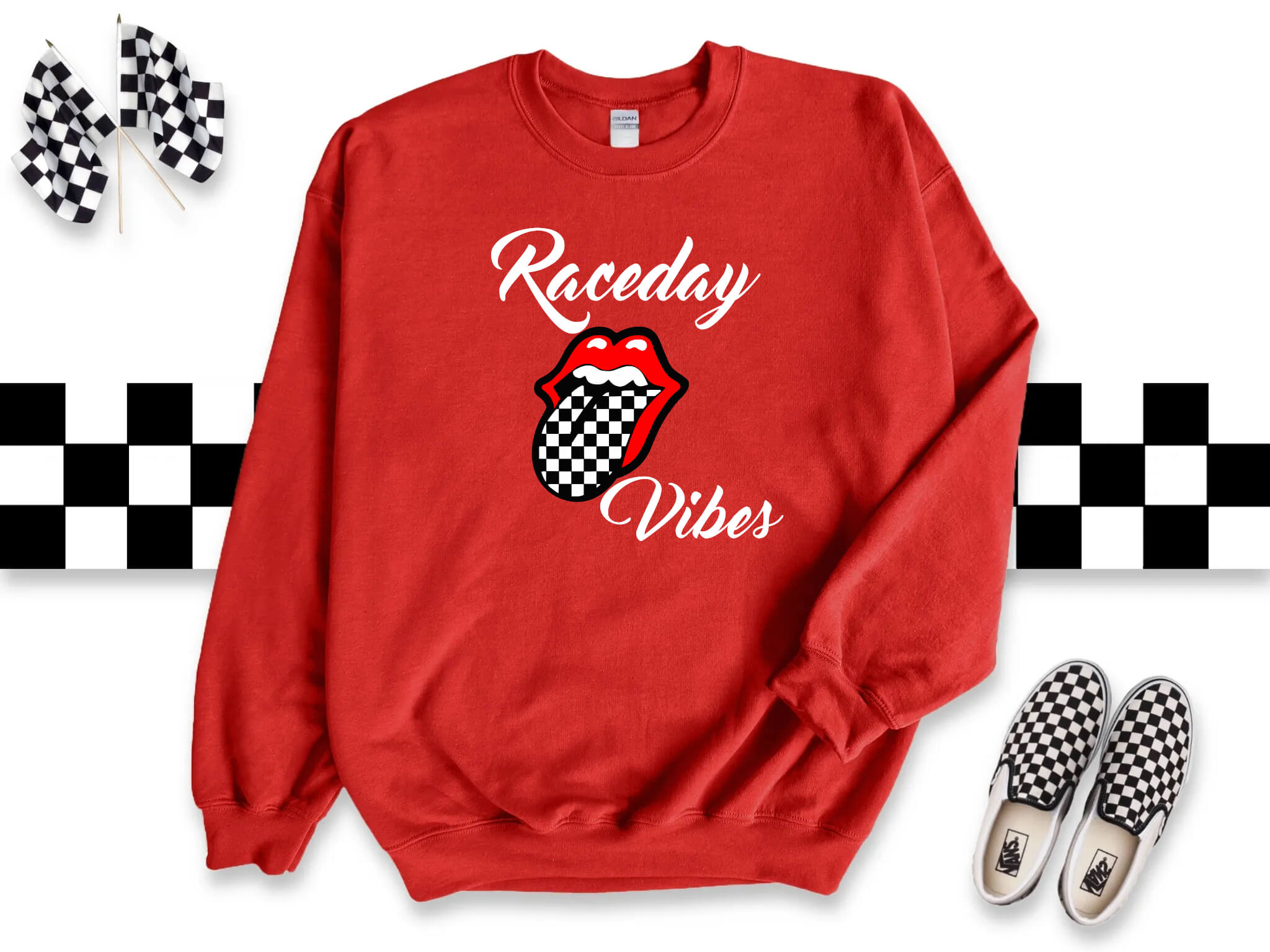 Racing - Raceday Vibes Women's Graphic Print Sweatshirt