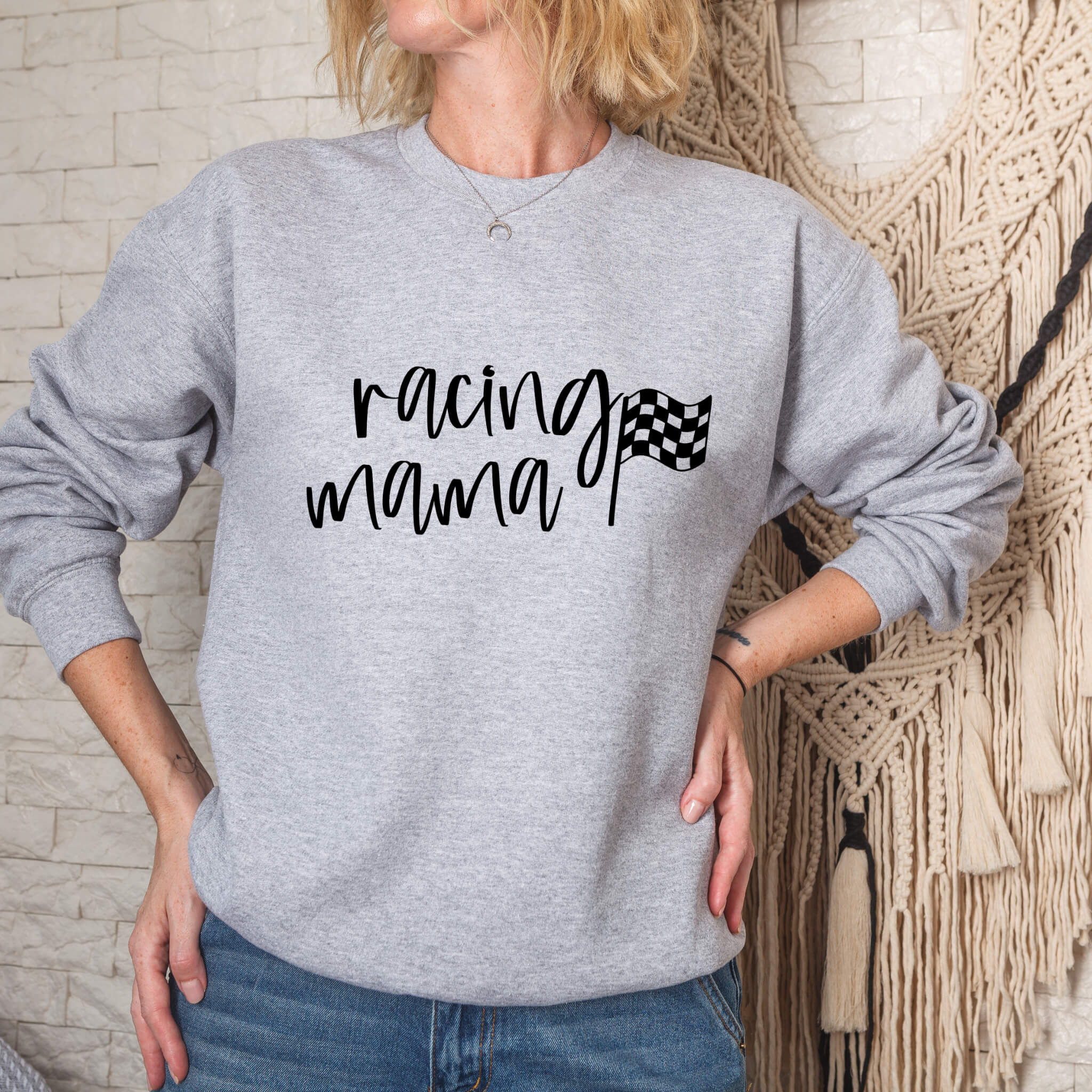 Racing - Racing Mama Women's Graphic Print Sweatshirt