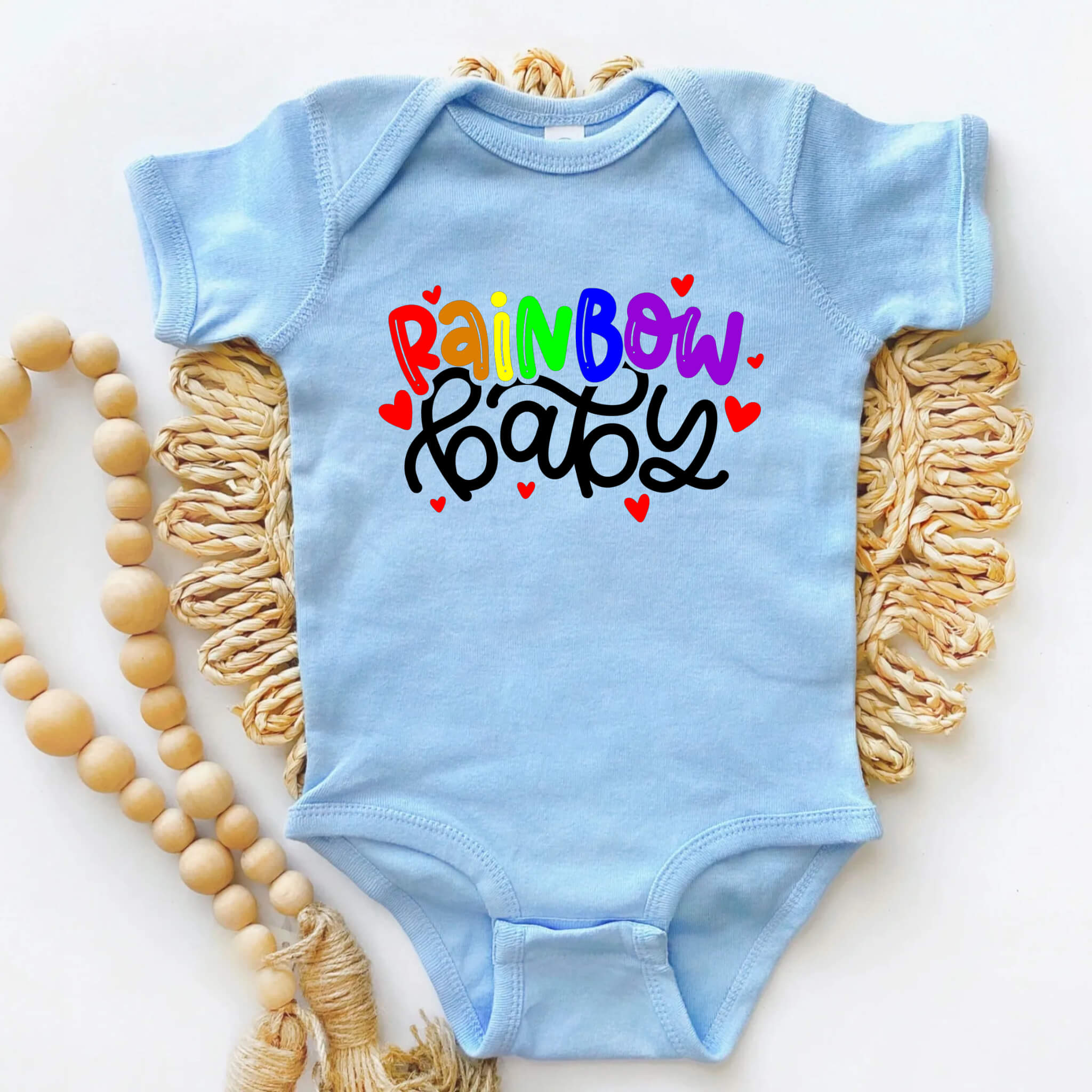 New Baby Onesie, Rainbow Baby Onesie Outfit, Baby Bodysuit, Boy’s, Girl’s Baby Shower Gift, New Baby Take Home Outfit, Maternity Photo Prop Onesie, Grateful Baby Onesie Outfit