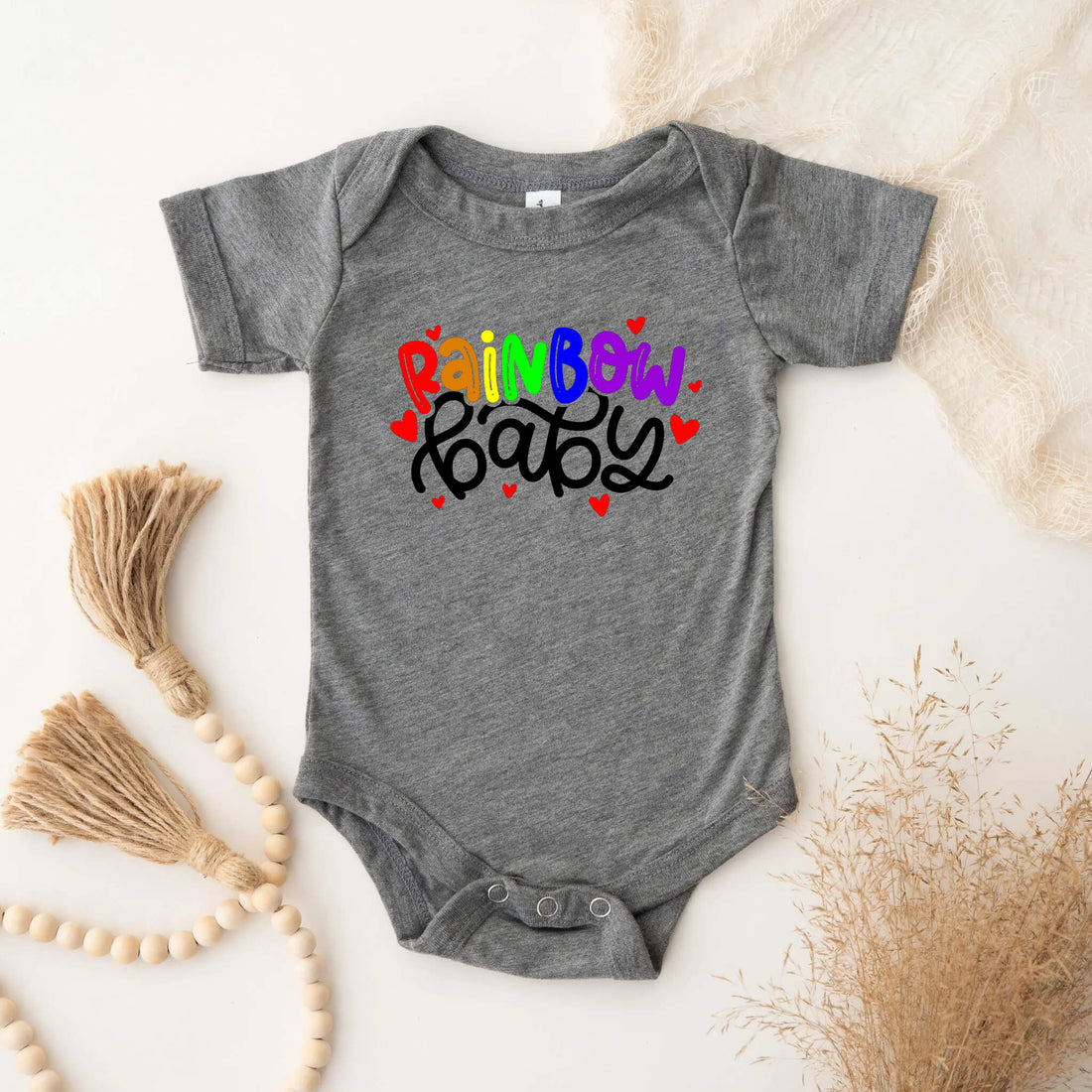 New Baby Onesie, Rainbow Baby Onesie Outfit, Boy’s, Girl’s Baby Shower Gift, New Baby Take Home Outfit, Maternity Photo Prop Onesie, Grateful Baby Onesie Outfit