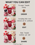 February Baby Announcement Template | Adding More Love | Canva Editable, Instant Download TrendyCustomApparel™