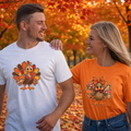 Unisex Thanksgiving Turkey Graphic T-Shirt – Faux-Ripped Look TrendyCustomApparel™