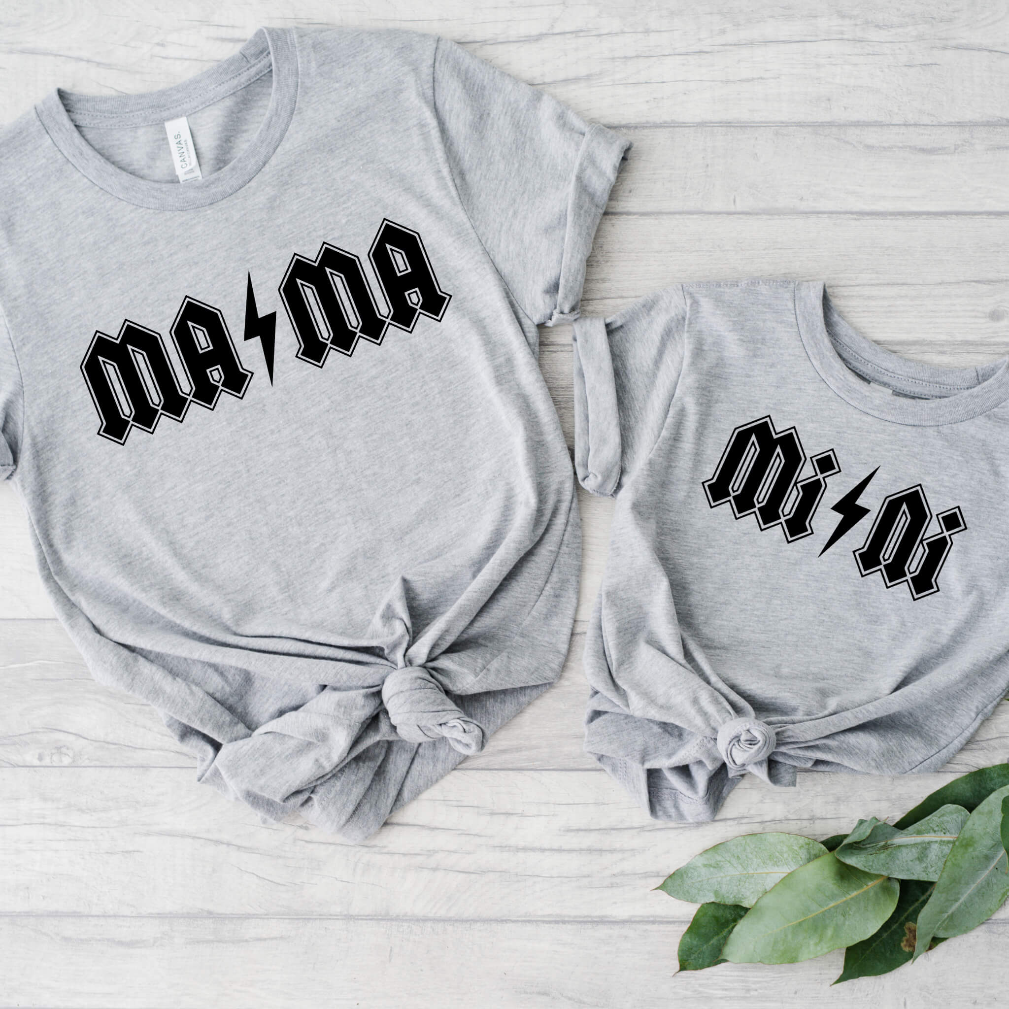 Matching Rocker Mama & Mini Mommy & Me T-Shirts