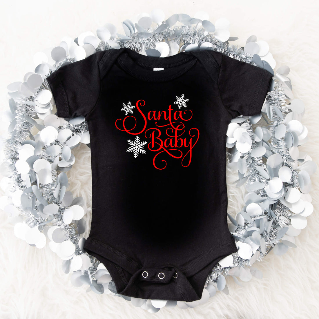 Christmas Santa Baby Girl's / Boy's Graphic Print Onesie