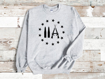 America Patriot - 2nd Amendment Unisex Men's Women's Graphic Print Sweatshirt