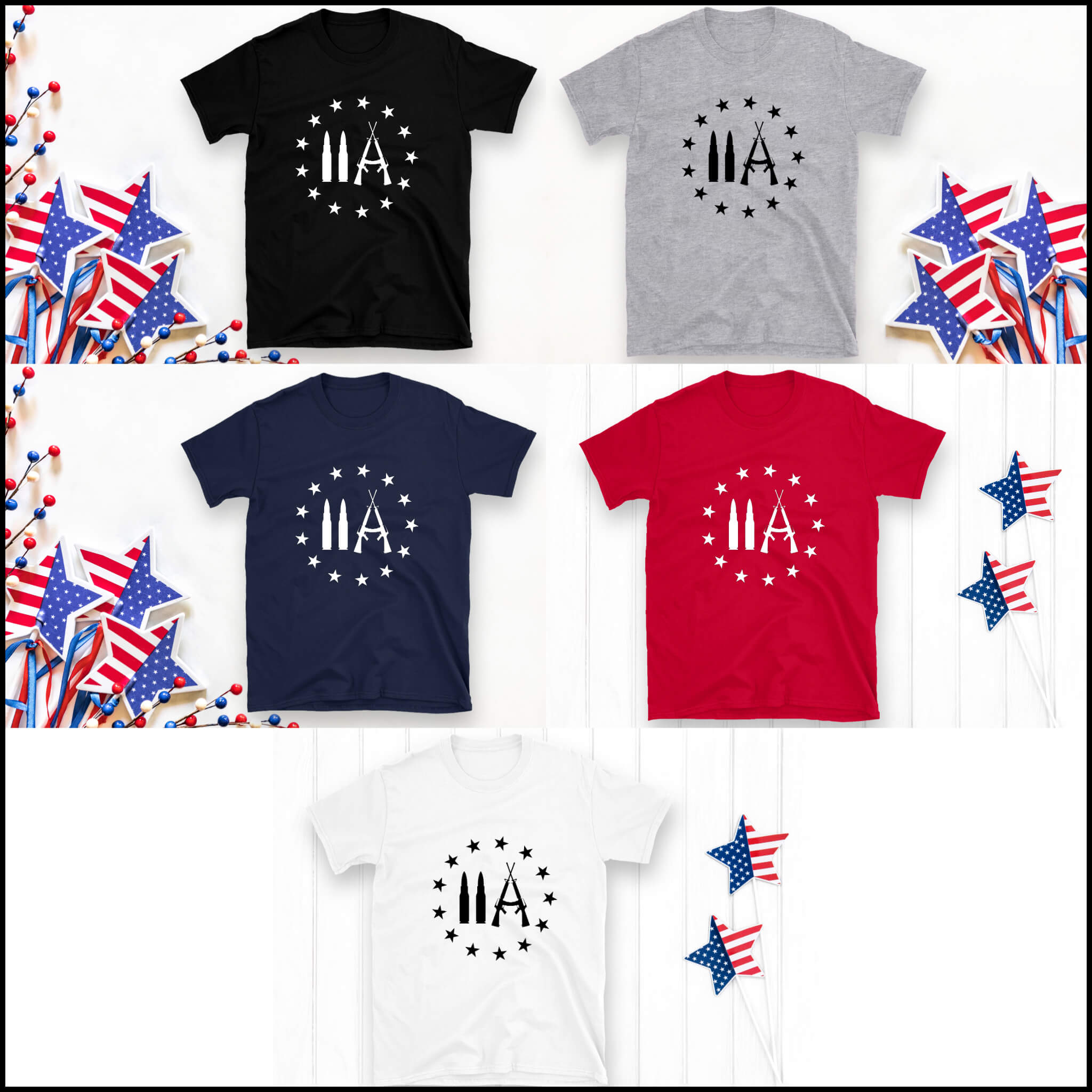 America Patriot - 2nd Amendment Unisex Men's Women's Graphic Print T-Shirt / Sweatshirt