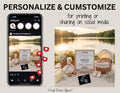 Silly Goose Baby Reveal Digital Editable Template, Spring or Summer Canva Template TrendyCustomApparel™