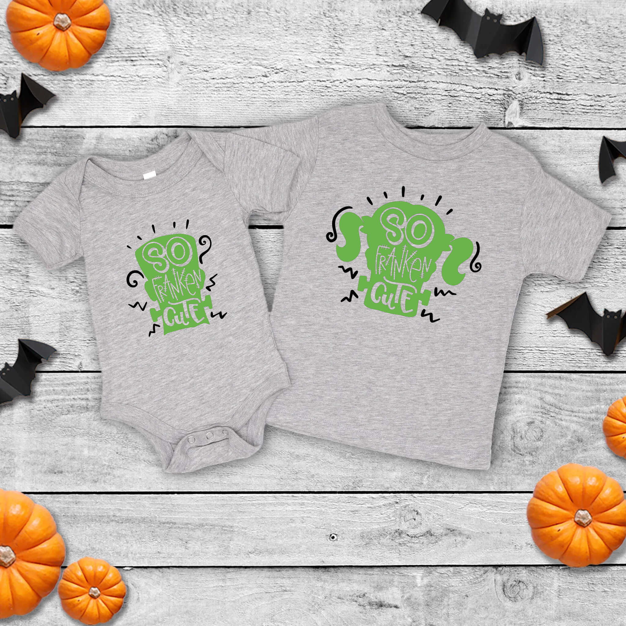 Halloween So Franken Cute Boy's or Girl's Baby Infant Toddler Graphic Print