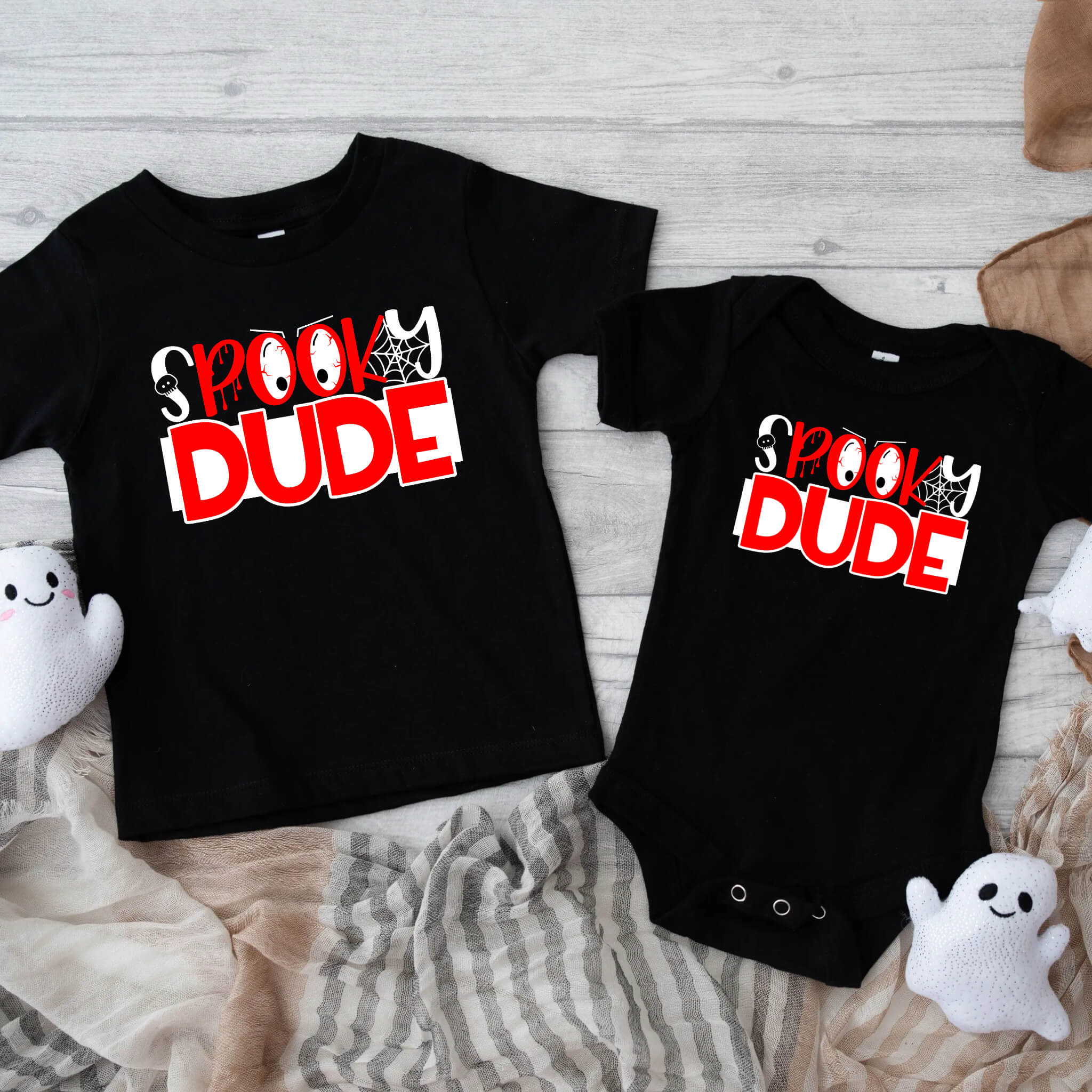 Halloween Boy's Spooky Dude Customizable Baby Infant Toddler Graphic Print