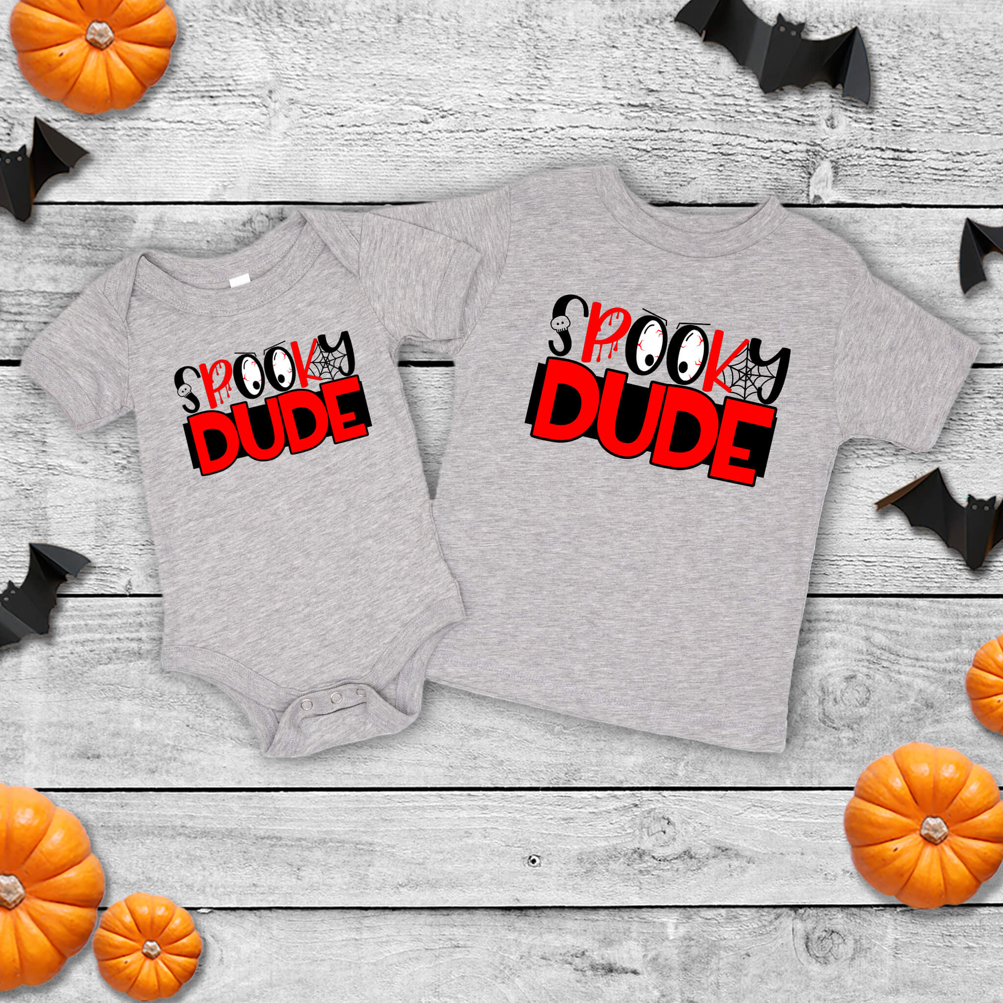 Halloween Boy's Spooky Dude Customizable Baby Infant Toddler Graphic Print