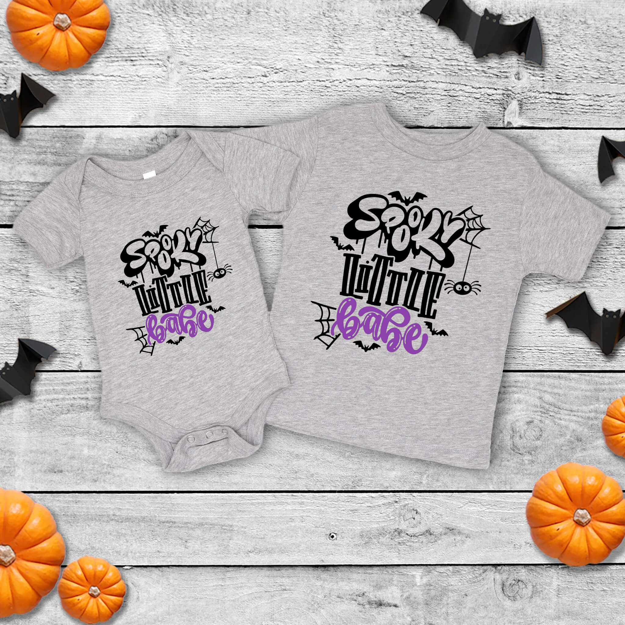 Halloween Spooky Little Babe Boy's or Girl's Customizable Baby Infant Toddler Graphic Print