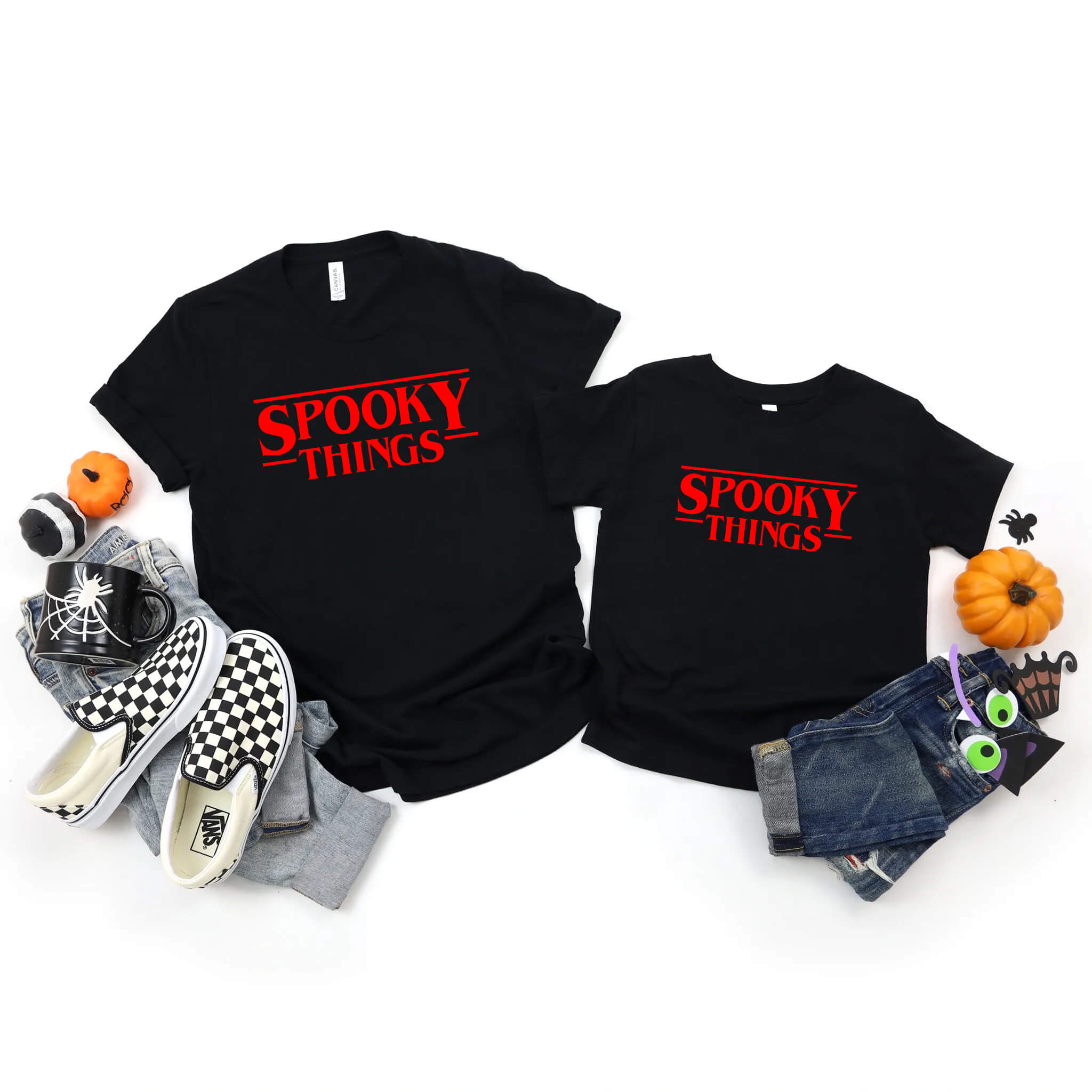 Halloween Spooky Things Unisex Graphic Print T-Shirt