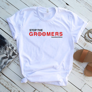 Stop Groomers, Stop Targeting Our Kids, Boycott Target, Cancel Target, Save The Children Adult T-Shirt