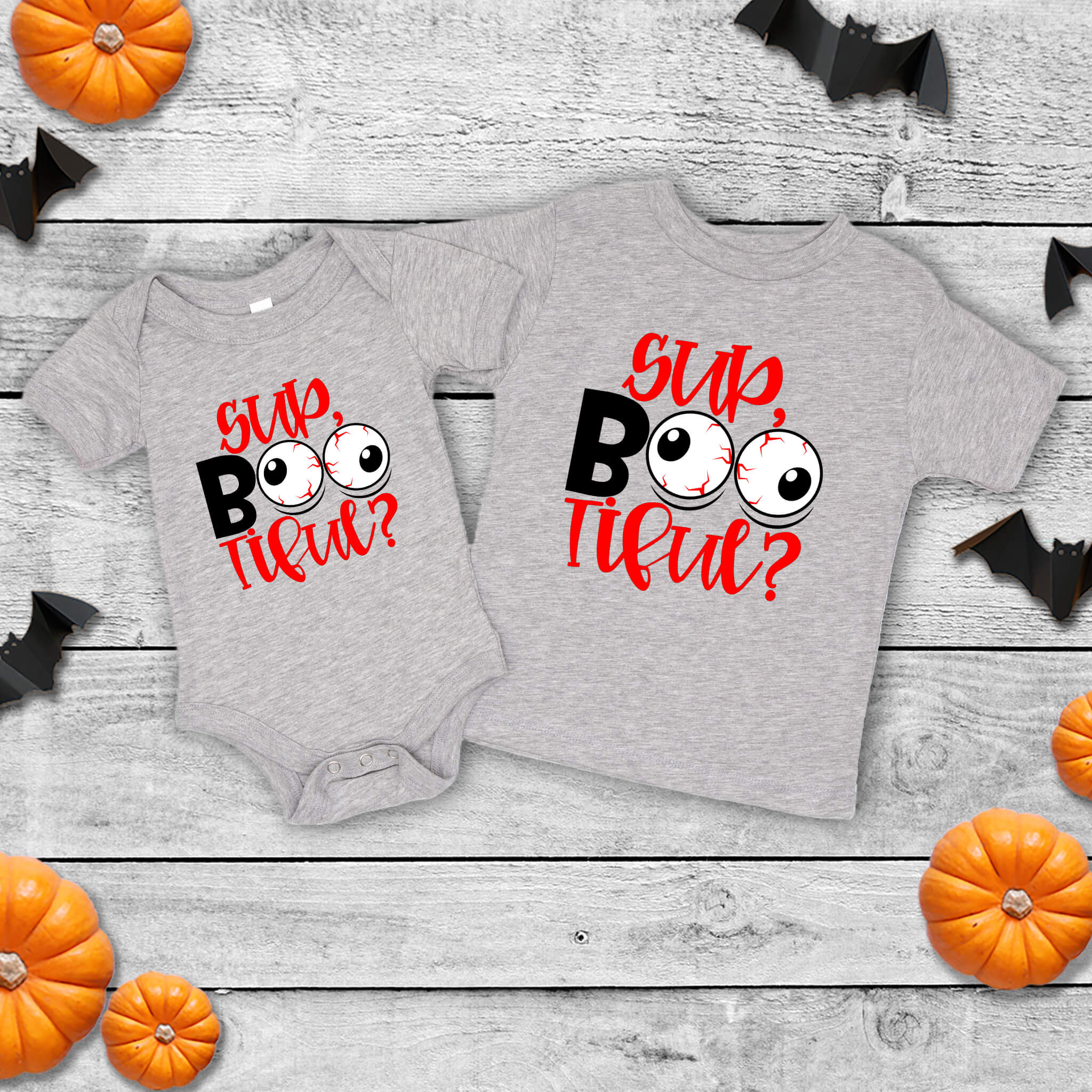 Halloween Boy's Sup, Bootiful? Customizable Baby Infant Toddler Graphic Print