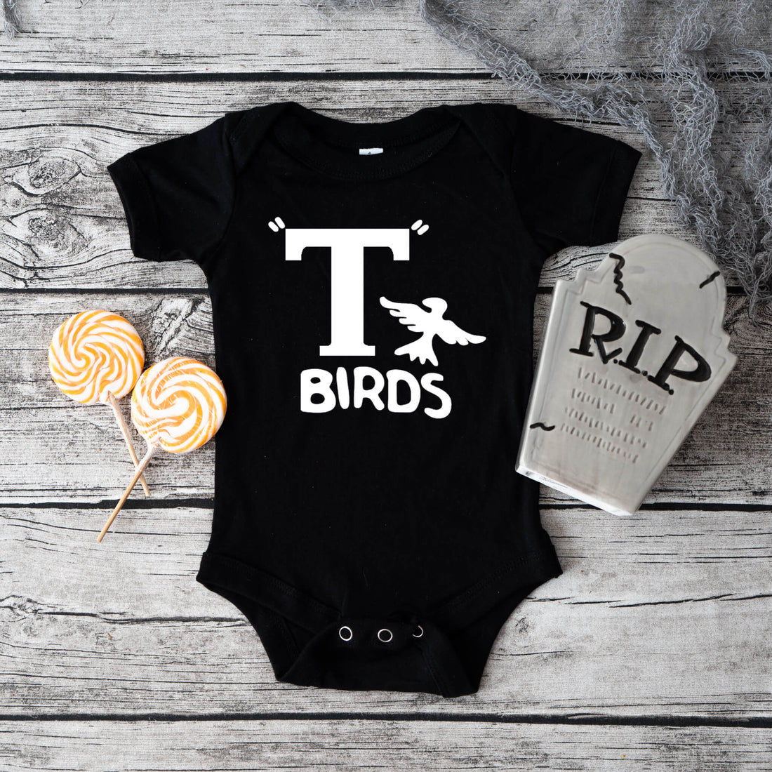 Halloween Boys Grease T-Birds Baby Onesie or Infant Graphic Print T-Shirt