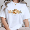 Women’s Mama Bouncy Tiger Graphic T-Shirt, Oversized Mama Est. Date Tee TrendyCustomApparel™