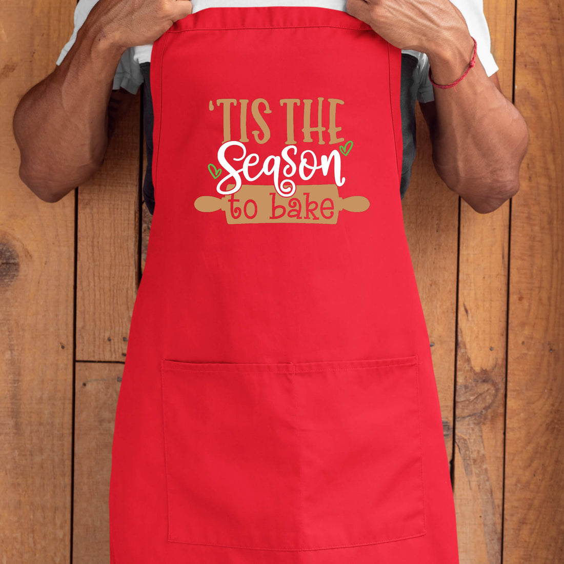 Christmas Tis The Season To Bake Unisex 2 Pockets Cooking Baking Kitchen Apron