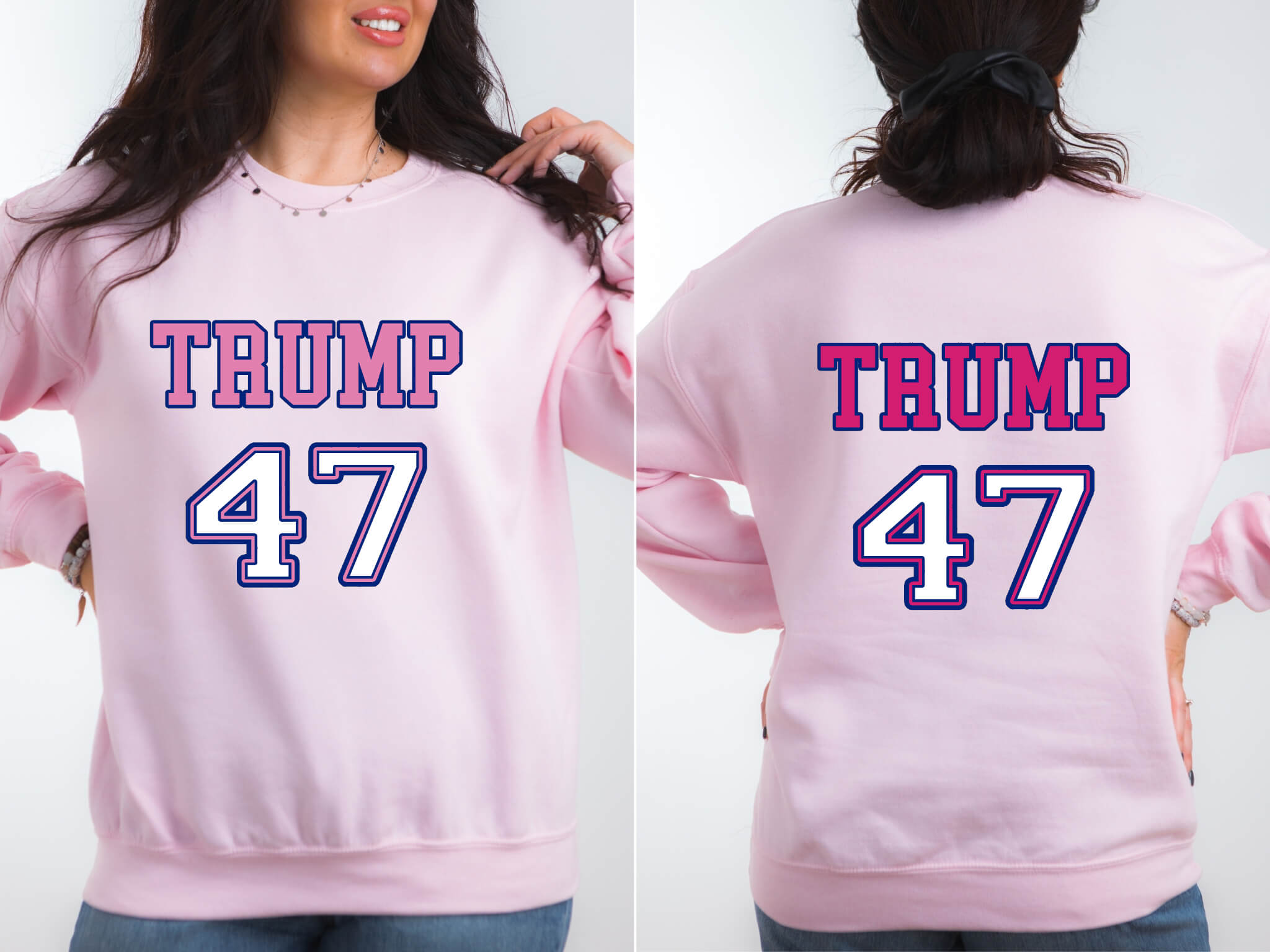 America - Trump 47 2024 Election Rally Women's Graphic Print T-Shirt / Sweatshirt