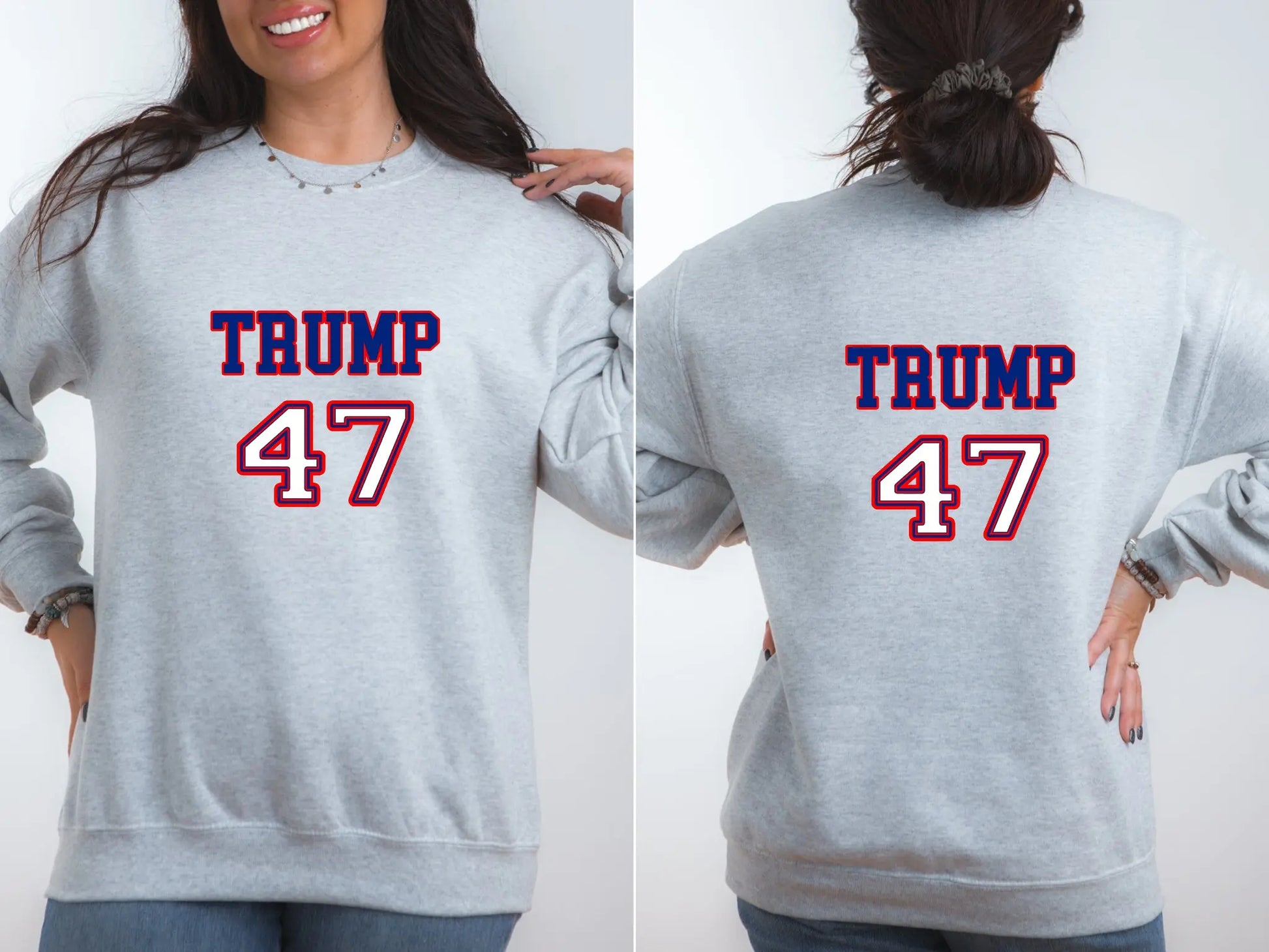 America - Trump 47 Election Rally Unisex Men's Women's Graphic Print Sweatshirt TrendyCustomApparel™