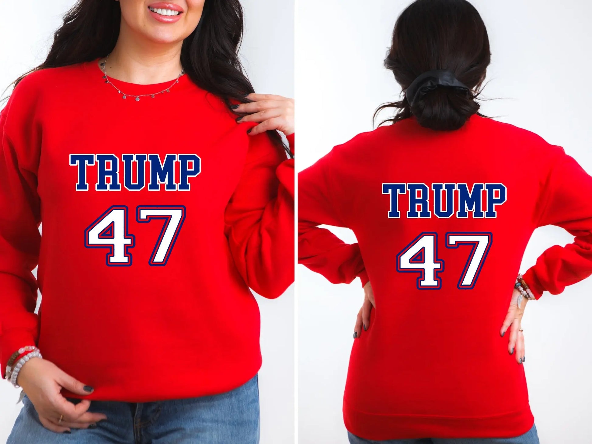 America - Trump 47 Election Rally Unisex Men's Women's Graphic Print Sweatshirt TrendyCustomApparel™