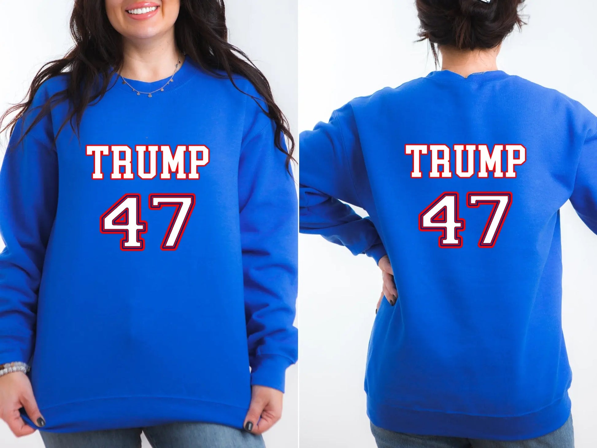 America - Trump 47 Election Rally Unisex Men's Women's Graphic Print Sweatshirt TrendyCustomApparel™
