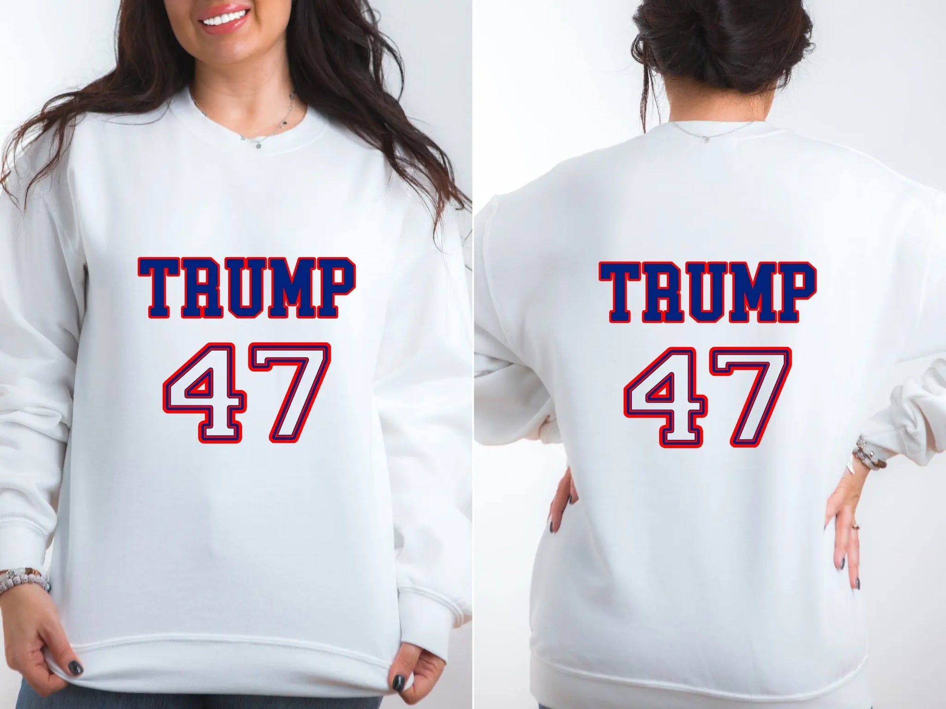 America - Trump 47 Election Rally Unisex Men's Women's Graphic Print Sweatshirt TrendyCustomApparel™