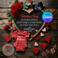 Digital Valentine's Pregnancy Announcement, Extra Sweet, Customizable February Themed, Editable Details Template TrendyCustomApparel™