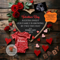 Valentine’s Day Baby Reveal Digital Editable Template, Extra Sweet Personalized Canva Instant Download TrendyCustomApparel™