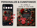 Digital Valentine's Pregnancy Announcement, Extra Sweet, Customizable February Themed, Editable Details Template TrendyCustomApparel™