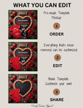 Valentine’s Day Sweetest Baby Reveal Digital Editable Template, Personalized Canva Instant Download TrendyCustomApparel™