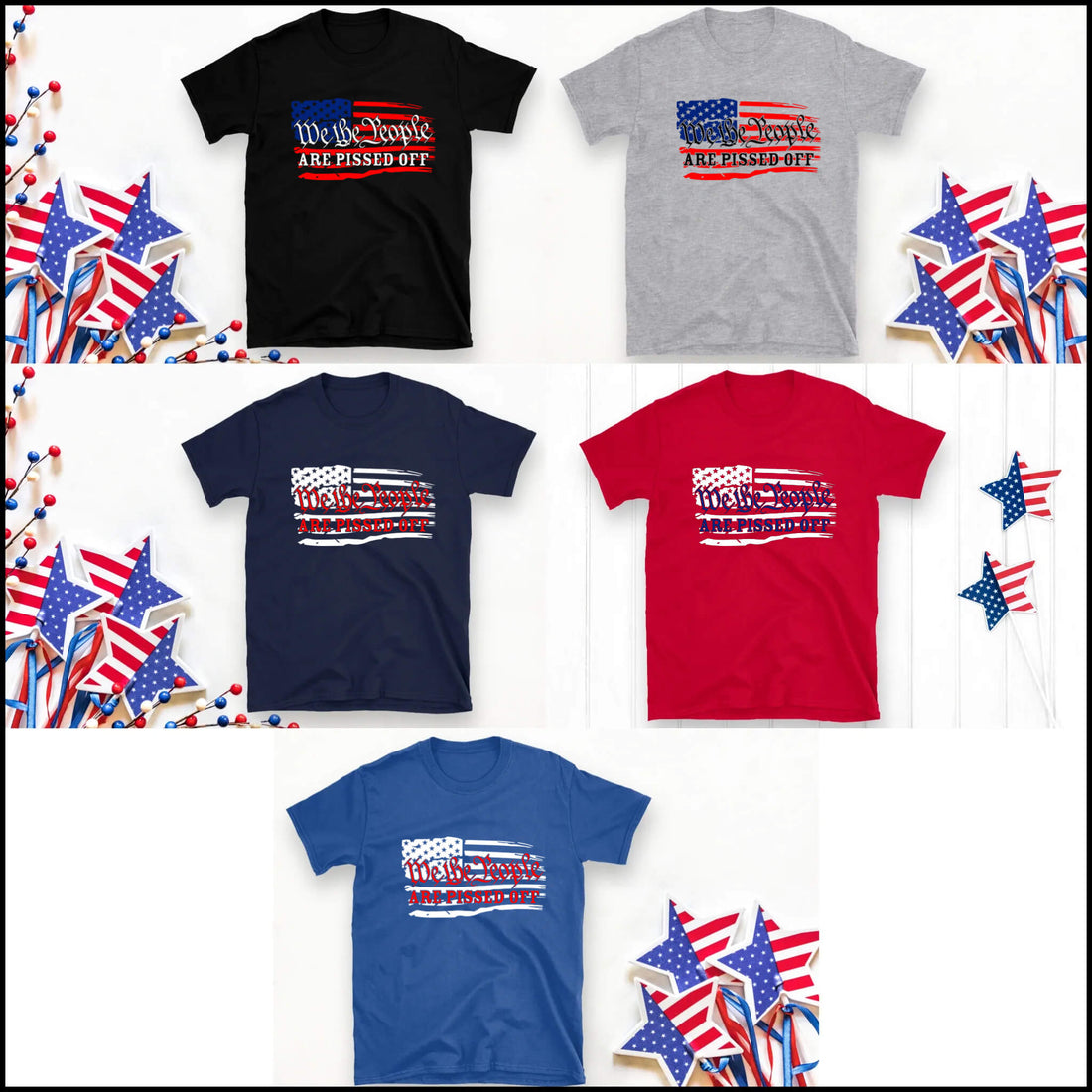 American Patriot 1776 Camiseta unisex con estampado gráfico para hombre y mujer