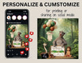 Disney Jungle Book Pregnancy Reveal, We're Changing Our Bear Necessities, Digital Pregnancy Announcement, Customizable Editable Details Template - TrendyCustomApparel™