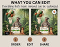Disney Jungle Book Pregnancy Reveal, We're Changing Our Bear Necessities, Digital Pregnancy Announcement, Customizable Editable Details Template - TrendyCustomApparel™